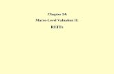 Chapter 24: Macro-Level Valuation II: REITs. REIT Market Capitalization… Represents over $250 billion in property assets. Represents over $250 billion.