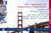 GAIT Approach to Regulatory Compliance Edward L. Hill Managing Director Protiviti Jay R. Taylor, CIA, CFE, CISA General Director of Audit General Motors.