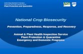 National Crop Biosecurity Animal & Plant Health Inspection Service Plant Protection & Quarantine Emergency and Domestic Programs United States Department.