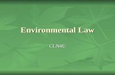Environmental Law CLN4U. Environmental protection in Canada is not within the exclusive jurisdiction of any one level of government Environmental protection.