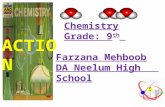 Chemistry Grade: 9 th Farzana Mehboob DA Neelum High School ACTION PLAN.