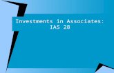 Investments in Associates: IAS 28. JOIN KHALID AZIZ  ECONOMICS OF ICMAP, ICAP, MA-ECONOMICS, B.COM.  FINANCIAL ACCOUNTING OF ICMAP STAGE 1,3,4 ICAP.