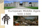 European Middle Ages 500-1400 European Middle Ages 500-1500.