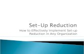 How to Effectively Implement Set-up Reduction in Any Organization.