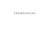 Illumination. Basic Terms Illumination: the transport of energy from light sources to surfaces & points – Local illumination – Global illumination Lighting.