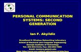 PERSONAL COMMUNICATION SYSTEMS: SECOND GENERATION Ian F. Akyildiz Broadband & Wireless Networking Laboratory School of Electrical and Computer Engineering.