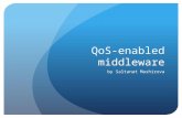 QoS-enabled middleware by Saltanat Mashirova. Distributed applications Distributed applications have distinctly different characteristics than conventional.