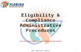 Eligibility & Compliance Administrative Procedures 2013 Compliance Seminar 1 Print the “Note Pages” to obtain additional information.