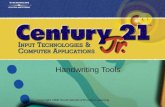 Handwriting Tools Copyright 2006 South-Western/Thomson Learning.