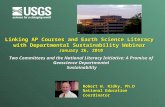 Linking AP Courses and Earth Science Literacy with Departmental Sustainability Webinar January 26, 2010 Two Committees and the National Literacy Initiative: