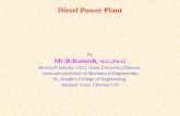 Diesel Power Plant By Mr.B.Ramesh, M.E.,(Ph.D) Research Scholar, CEG, Anna University,Chennai, Associate professor of Mechanical Engineering, St. Joseph’s.