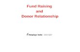 Fund Raising and Donor Relationship Fundraising Principles Fundraising is not about money Communicate the need Provide the opportunity to give People.