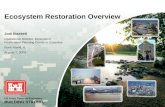 US Army Corps of Engineers BUILDING STRONG ® Ecosystem Restoration Overview Jodi Staebell Operational Director, Ecosystem Restoration Planning Center of.