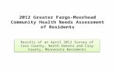 2012 Greater Fargo-Moorhead Community Health Needs Assessment of Residents Results of an April 2012 Survey of Cass County, North Dakota and Clay County,
