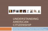 UNDERSTANDING AMERICAN CITIZENSHIP A partnership between Orange County Department of Education and University of California, Irvine History Project.