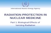 International Atomic Energy Agency RADIATION PROTECTION IN NUCLEAR MEDICINE Part 1: Biological Effects of Ionizing Radiation.