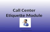 Call Center Etiquette Module Adeel javed (OnecallSolutions)