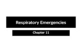 Respiratory Emergencies Chapter 11. Respiratory System