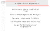 SW388R6 Data Analysis and Computers I Slide 1 Simple Linear Regression Key Points about Statistical Test Visualizing Regression Analysis Sample Homework.