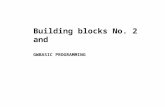 Building blocks No. 2 and GWBASIC PROGRAMMING. –For new comers,GWBASIC a good start- easy to learn, portable executable program with graphics capability,