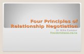 Four Principles of Relationship Negotiation Dr. Willie Eselebor President@spsp.org.ng.