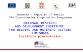 EUROPEAN UNION GOVERNMENT OF ROMANIA SERBIAN GOVERNMENT Structural Funds 2007-2013 Common borders. Common solutions. Romania – Republic of Serbia IPA Cross-border.