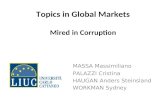 Topics in Global Markets Mired in Corruption MASSA Massimiliano PALAZZI Cristina HAUGAN Anders Steinsland WORKMAN Sydney.