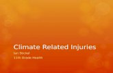 Climate Related Injuries Ian Stickel 11th Grade Health.