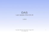 DAS Last Update 2012.03.19 1.9.0 Copyright 2000-2012 Kenneth M. Chipps Ph.D.  1.
