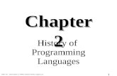 CMSC 331. Some material © 1998 by Addison Wesley Longman, Inc. 1 Chapter 2 History of Programming Languages.