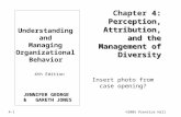 4-1©2005 Prentice Hall Understanding and Managing Organizational Behavior 4th Edition 4: Perception, Attribution, and the Management of Diversity Chapter.