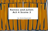 Romeo and Juliet: Act 4 Scene 3 By: Annie Boyenneh.