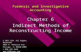 Forensic and Investigative Accounting Chapter 6 Indirect Methods of Reconstructing Income © 2011 CCH. All Rights Reserved. 4025 W. Peterson Ave. Chicago,