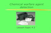 Chemical warfare agent detection Lesson topic 4.2.
