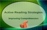 Active Reading Strategies Improving Comprehension.