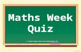 Maths Week Quiz © Seomra Ranga 2012 .