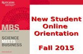 New Student OnlineOrientation Fall 2015. Congratulations on your admission!Congratulations on your admission!