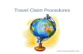 Travel Claim Procedures Power Point Presentation 2014.