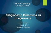 WOGS meeting 22 April 2015 Diagnostic Dilemma in pregnancy Myriam Girgis Year 1 ITP Liverpool Hospital.