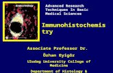 Immunohistochemistry Associate Professor Dr. Özhan Eyigör Uludag University College of Medicine Department of Histology & Embryology Advanced Research.
