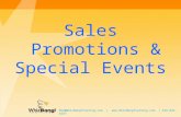 Bob@WhizBangTraining.com |  | 616-842-4237 Sales Promotions & Special Events.