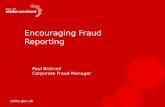 Stoke.gov.uk Encouraging Fraud Reporting Paul Bicknell Corporate Fraud Manager.