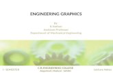 ENGINEERING GRAPHICS By R.Nathan Assistant Professor Department of Mechanical Engineering C.R.ENGINEERING COLLEGE Alagarkovil, Madurai - 625301 I - SEMESTER.
