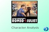 Character Analysis. Lord and Lady Capulet Lord and Lady Capulet are the leaders of the Capulet family and the mortal enemies of the House of Montague,