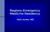 Regions Emergency Medicine Residency Felix Ankel, MD.