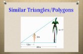 Similar Triangles/Polygons. Lesson Objective Lesson Success Criteria To learn about similarity in triangles, and other polygons Can identify and solve.