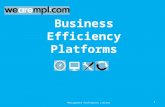 Business Efficiency Platforms ©Management Performance Limited 1.