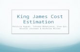King James Cost Estimation Patricia Huguet, Tatenda Makwiranzo, Xiao Qin, Nicolas Lescouet & Nicholas Miller.