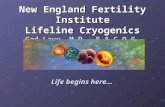 New England Fertility Institute Lifeline Cryogenics Gad Lavy, M.D., F.A.C.O.G. Life begins here…