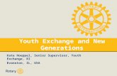 Youth Exchange and New Generations Kate Hoeppel, Senior Supervisor, Youth Exchange, RI Evanston, IL, USA.